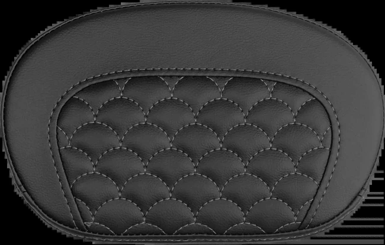 Saddlemen Mini Contour Gray Dragon Stitch Sissy Bar Backrest Pad for Harley