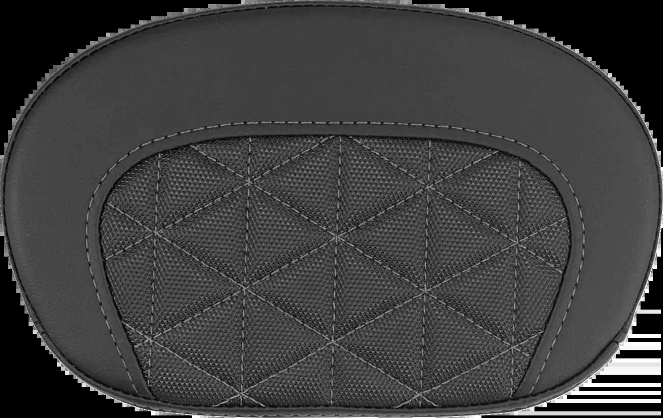 Saddlemen Mini Contour Gray Tri Gripper Stitch Sissy Bar Backrest Pad for Harley