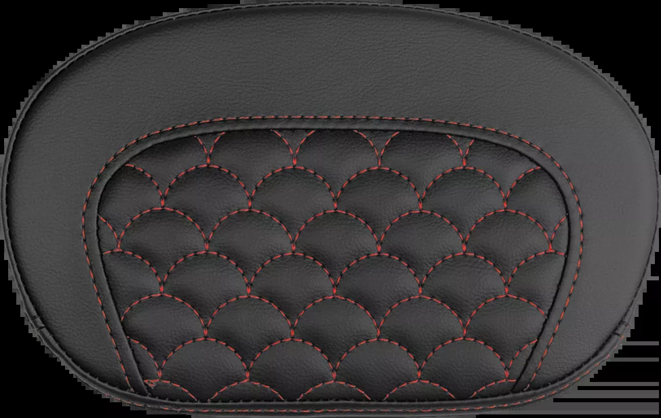 Saddlemen Mini Contour Red Dragon Stitch Sissy Bar Backrest Pad for Harley