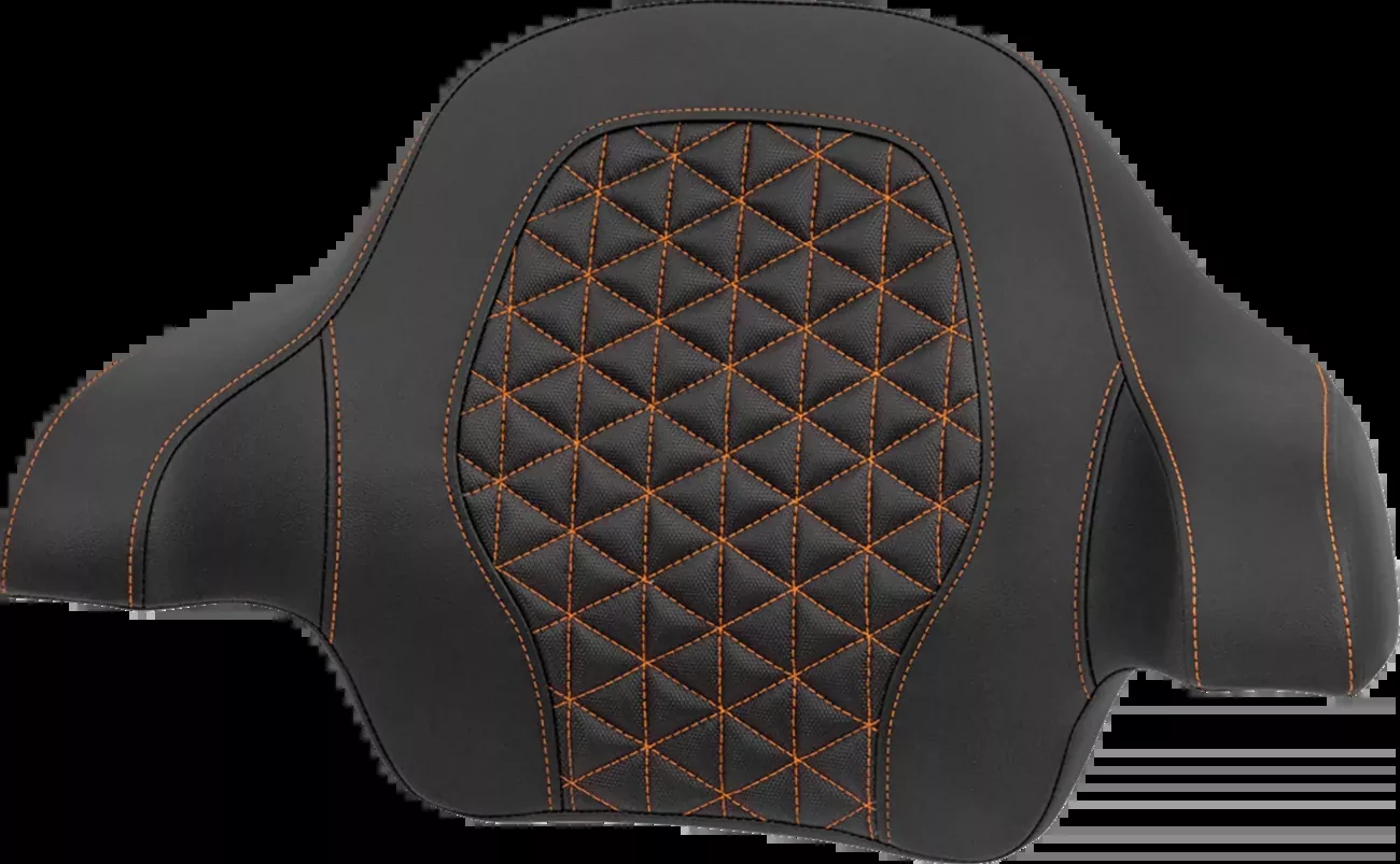 Saddlemen Orange Tri-Gripper Tour Pak Backrest Pad for 2014-2025 Harley Touring