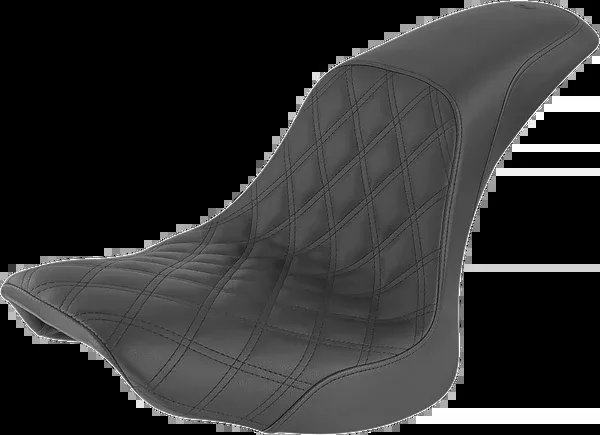 Saddlemen Profiler Seat - Front Lattice/Rear Smooth - Black - FLSTC '06-'17