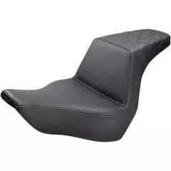 Saddlemen Rear Lattice Stitch Step-Up Seat, Black, Fits 18-20 FXLR/FLSB