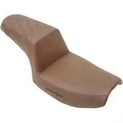 Saddlemen Rear Lattice Stitch Step-Up Seat, Brown, Fits 82-94/99-00 FXR