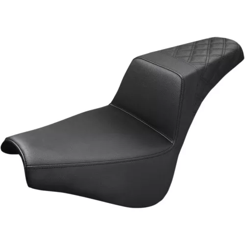 Saddlemen Rear LS Step-Up Seat for 2018-2024 Harley FXST/FXBB - Black
