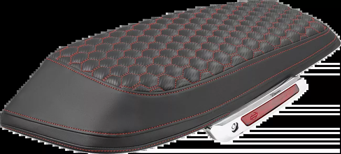 Saddlemen Red Carbon Honeycomb Saddlebag Lid Covers for 2023-2026 Harley Touring