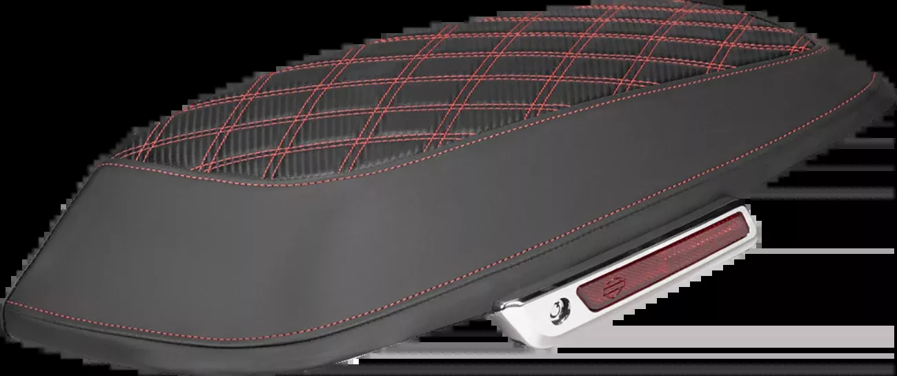 Saddlemen Red Carbon Lattice Saddlebag Lid Covers for 2014-2025 Harley Touring