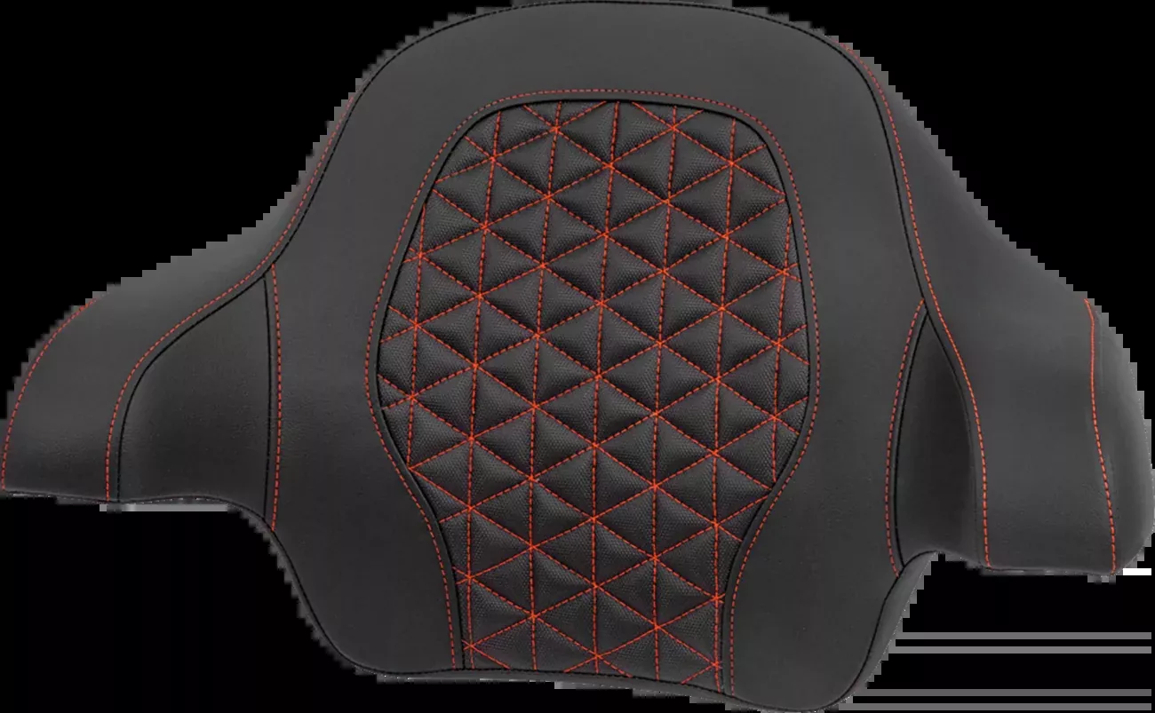 Saddlemen Red Tri-Gripper Tour Pak Backrest Pad fits 2014-2025 Harley Touring