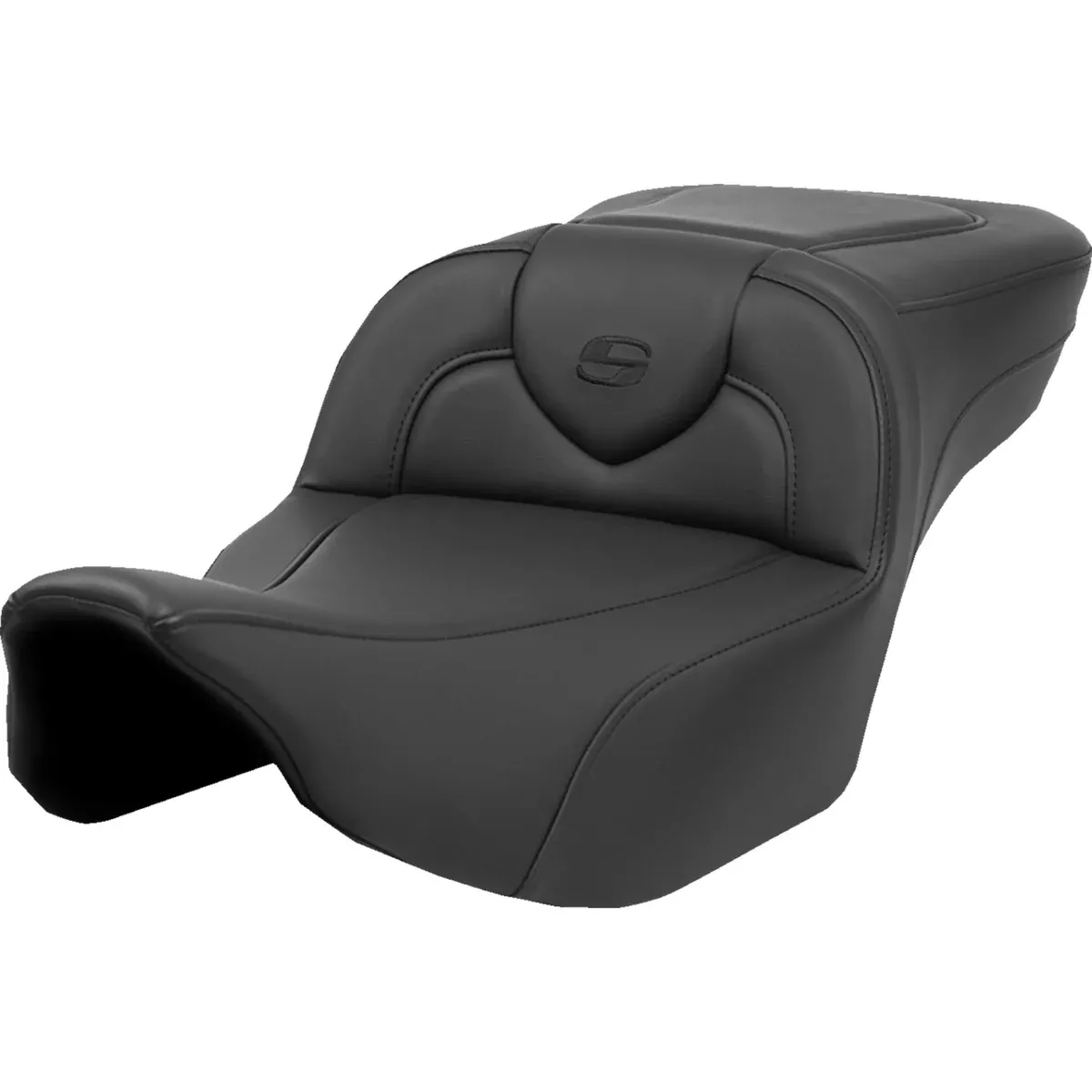 Saddlemen Roadsofa Extended Reach Seat Heated Smooth Without Backrest – 823-07-188A0 For Harley Touring 2023-2026