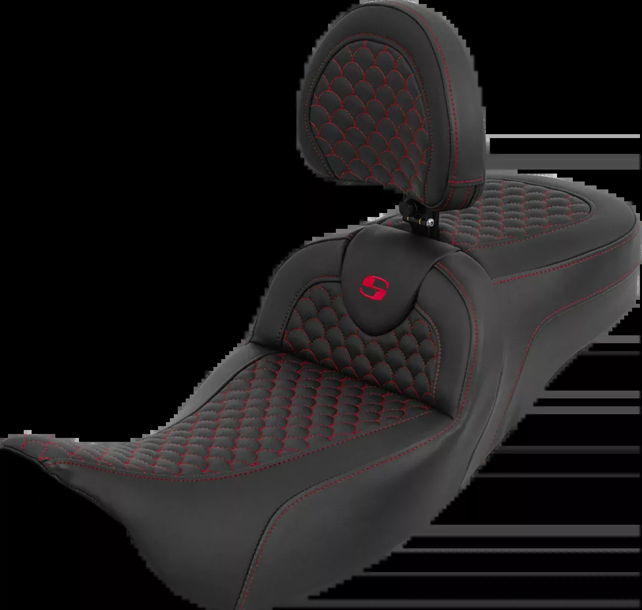 Saddlemen Roadsofa Red Dragon Extended Seat & Backrest 2008-2025 Harley Touring