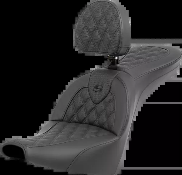 Saddlemen Roadsofa™ Seat – Lattice Stitch – With Backrest – FXBB/FXST ’18-’24