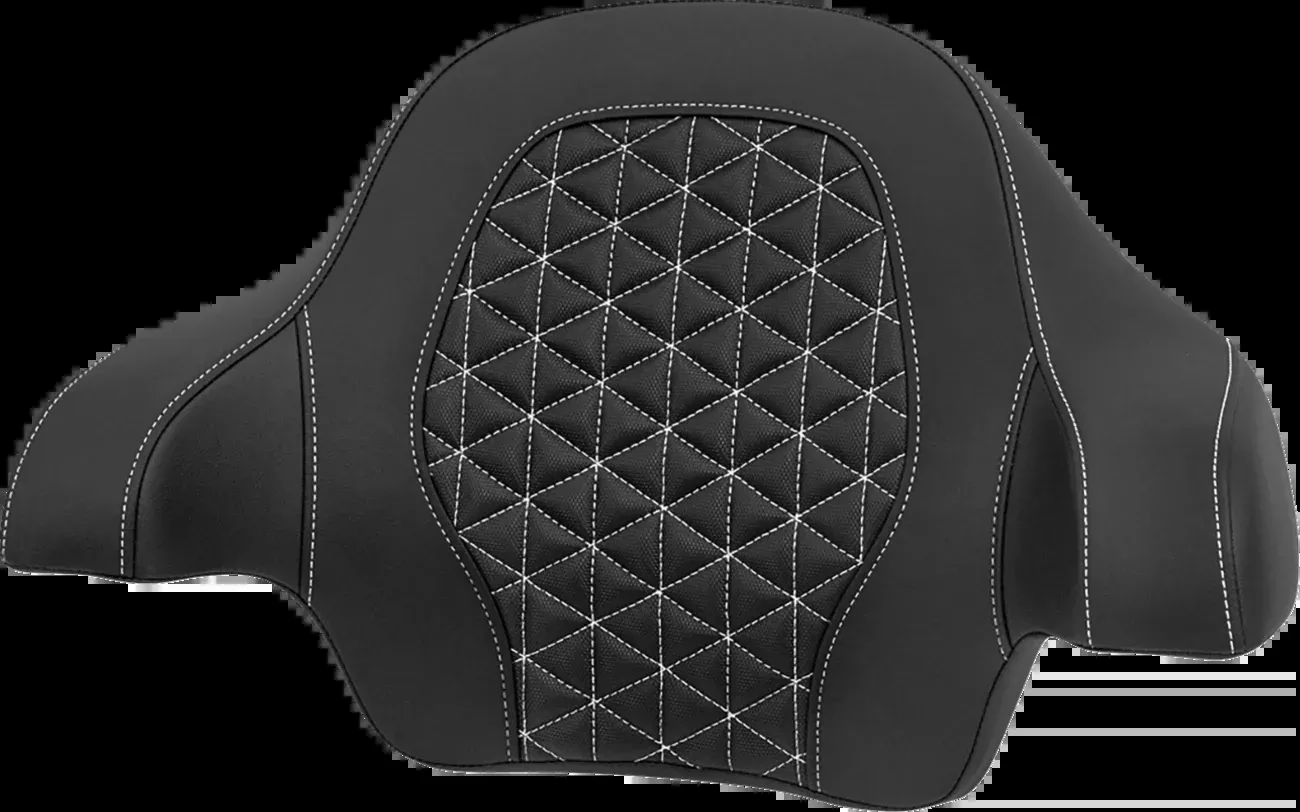 Saddlemen Roadsofa Tour Pak Tri-Gripper White Stitch Pad 2014-25 Harley Touring