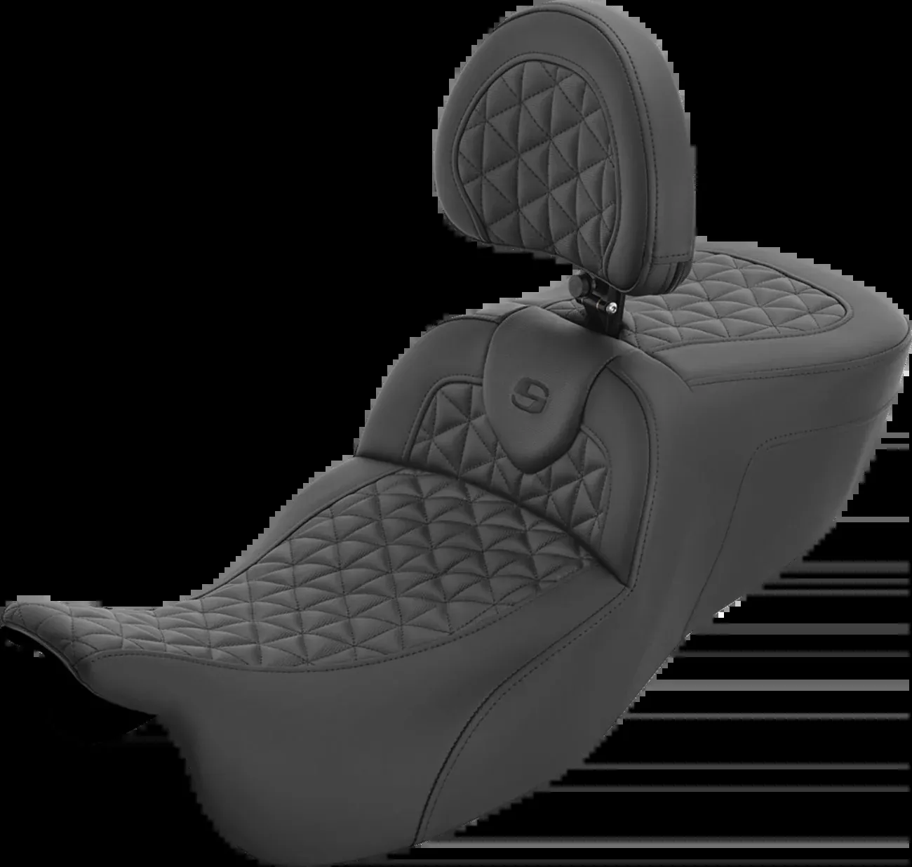 Saddlemen Roadsofa Tri-Gripper Extended Seat & Backrest 15-25 Harley Trike FLRT