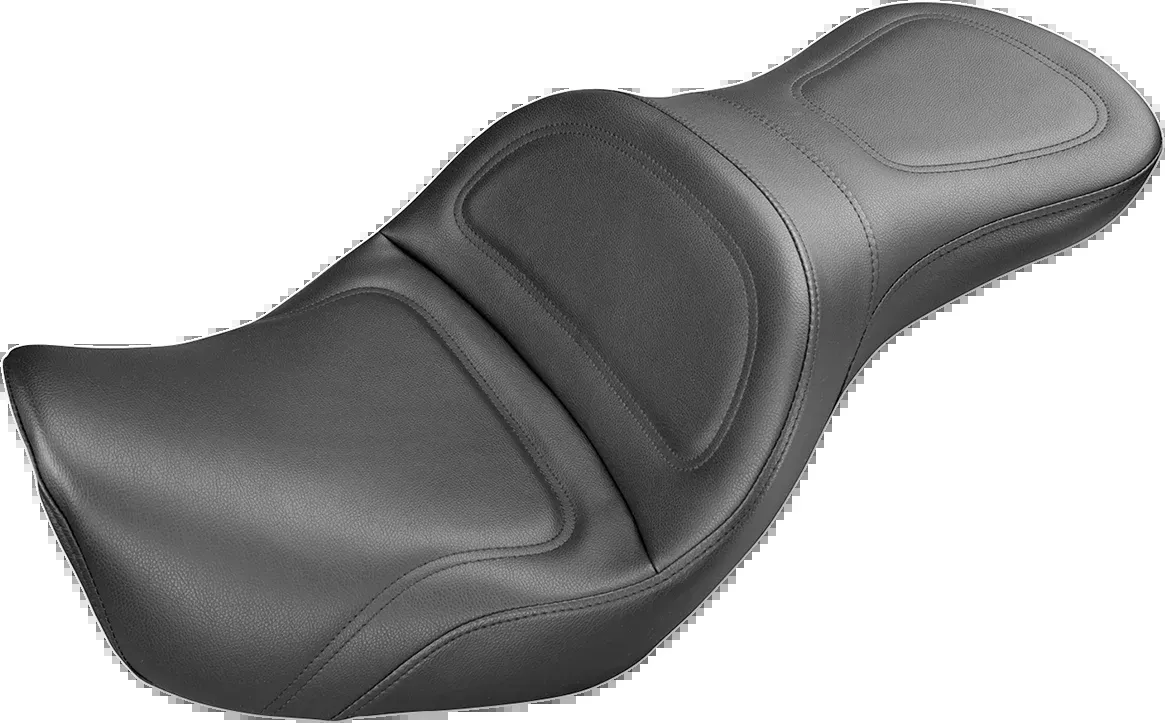 Saddlemen Seat - Explorer™ - Without Backrest - Stitched - Black - Dyna '06-'17 - 806-04-0291