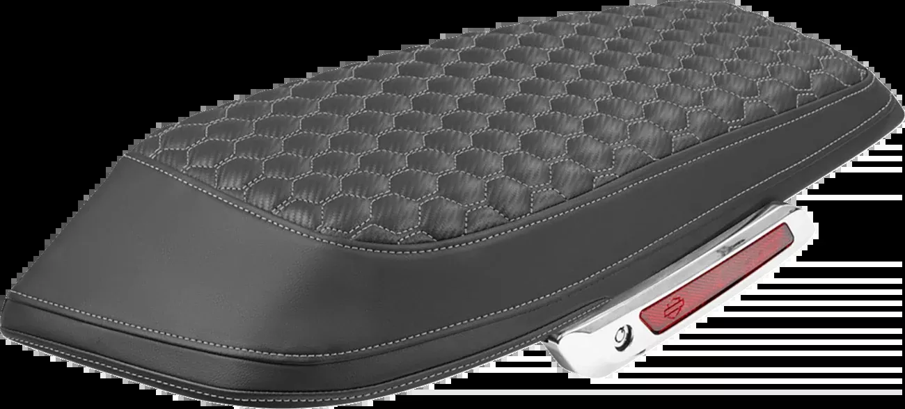 Saddlemen Silver Carbon Honeycomb Saddlebag Lid Covers for 23-26 Harley Touring