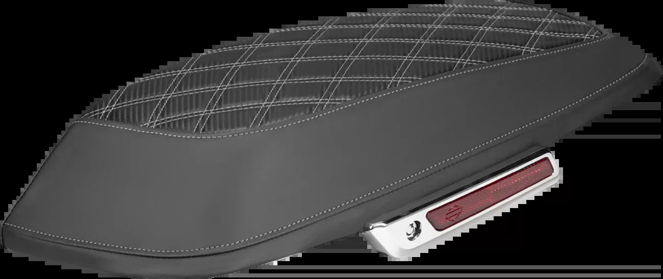 Saddlemen Silver Carbon Lattice Saddlebag Lid Covers for 2014-25 Harley Touring