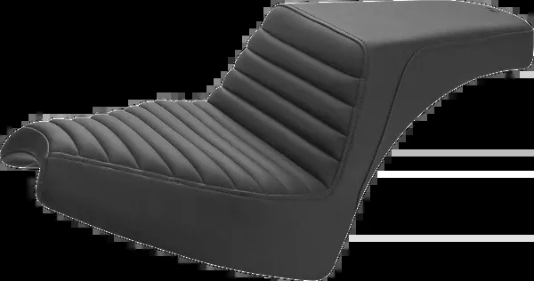 Saddlemen Step-Up Seat – Front Tuck-N’-Roll/Rear Smooth – Black – Chief