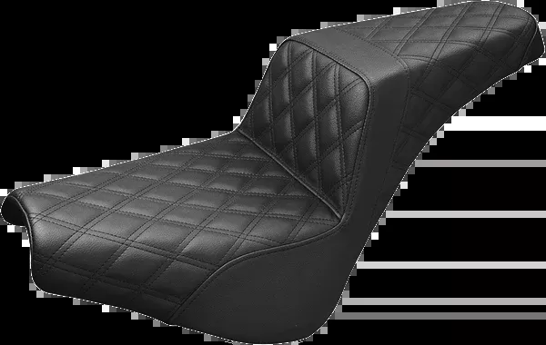 Saddlemen Step-Up Seat – Full Lattice Stitch – Black – FX ’18-’25