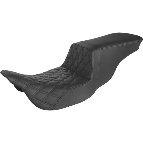 Saddlemen Tour Step-Up Seat for 2008-2023 Harley Touring - Front Lattice Stitch