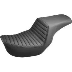 Saddlemen Tuck and Roll Step-Up Seat, Black, Fits 04-05 FXD
