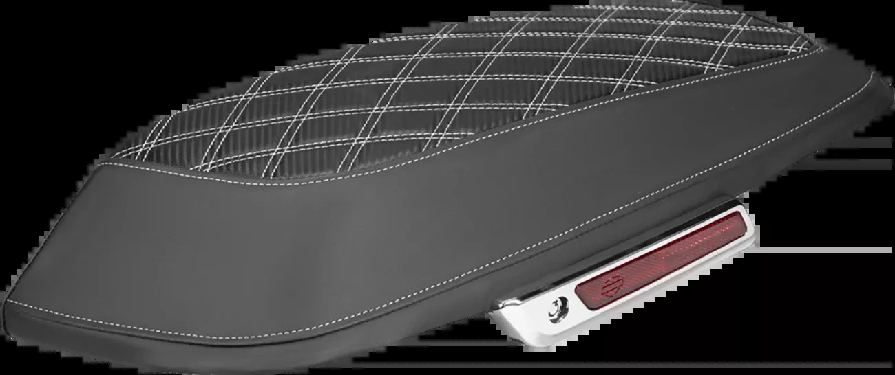 Saddlemen White Carbon Lattice Saddlebag Lid Covers for 2014-2025 Harley Touring