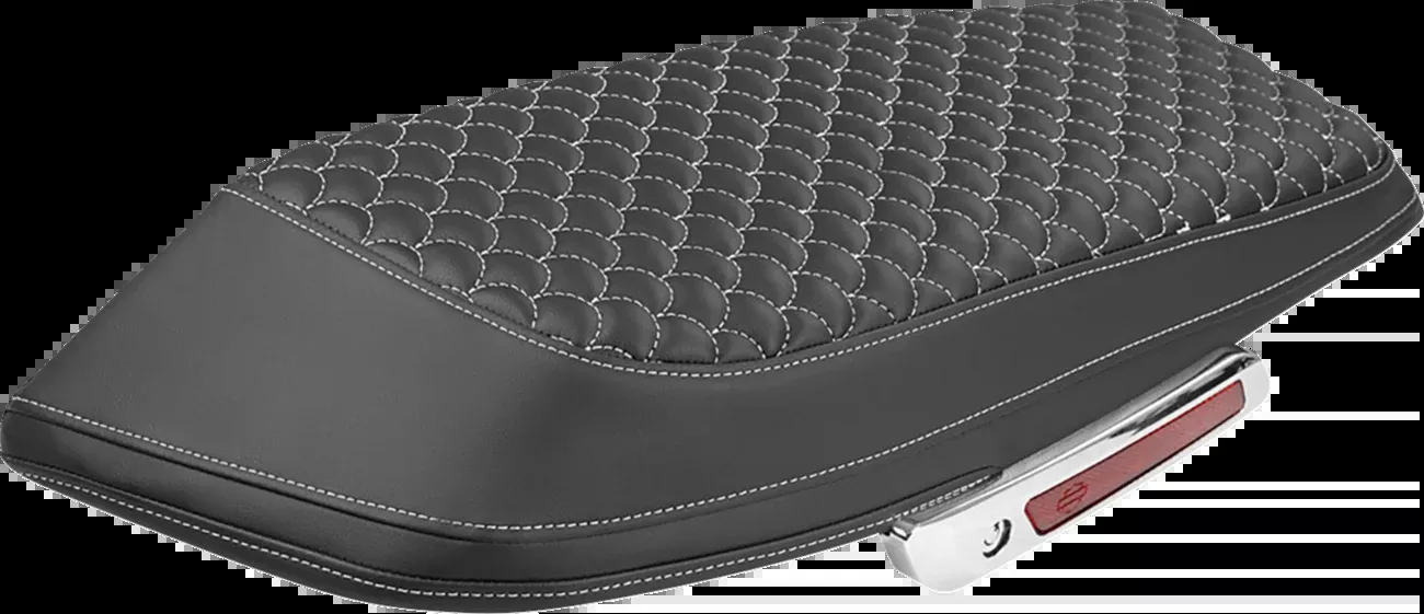 Saddlemen White Dragon Scale Saddlebag Lid Covers for 2023-2026 Harley Touring
