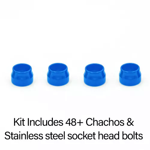 Santoro Fabworx Deluxe Chacho Engine Bolt Kit for Harley Twin Cam - Blue