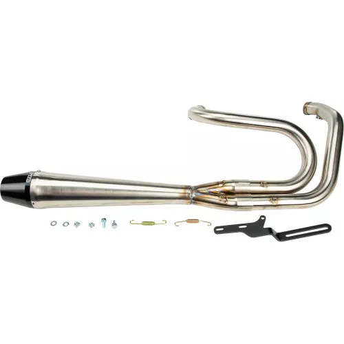 Sawicki 2-1 Full Length Stainless Exhaust for 1991-2017 Harley Dyna - Brushed