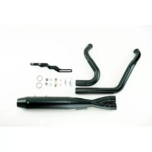 Sawicki 2-1 Mid Length Exhaust for 2017-2023 Harley Touring - Black