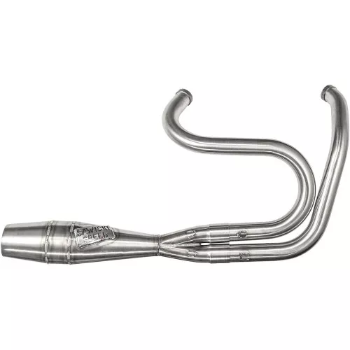 Sawicki Stainless Shorty Cannon Exhaust for 1991-2017 Harley Dyna - Brushed