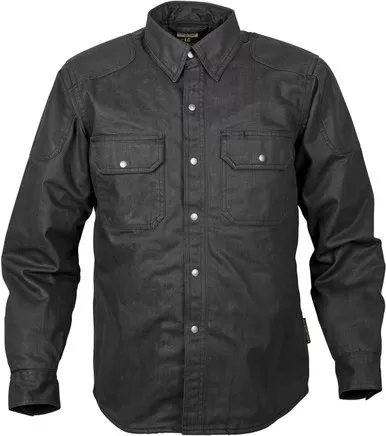Scorpion EXO Covert Waxed Shirt Waxed Riding Shirt Black
