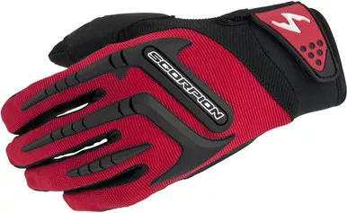 Scorpion EXO Skrub Glove Red