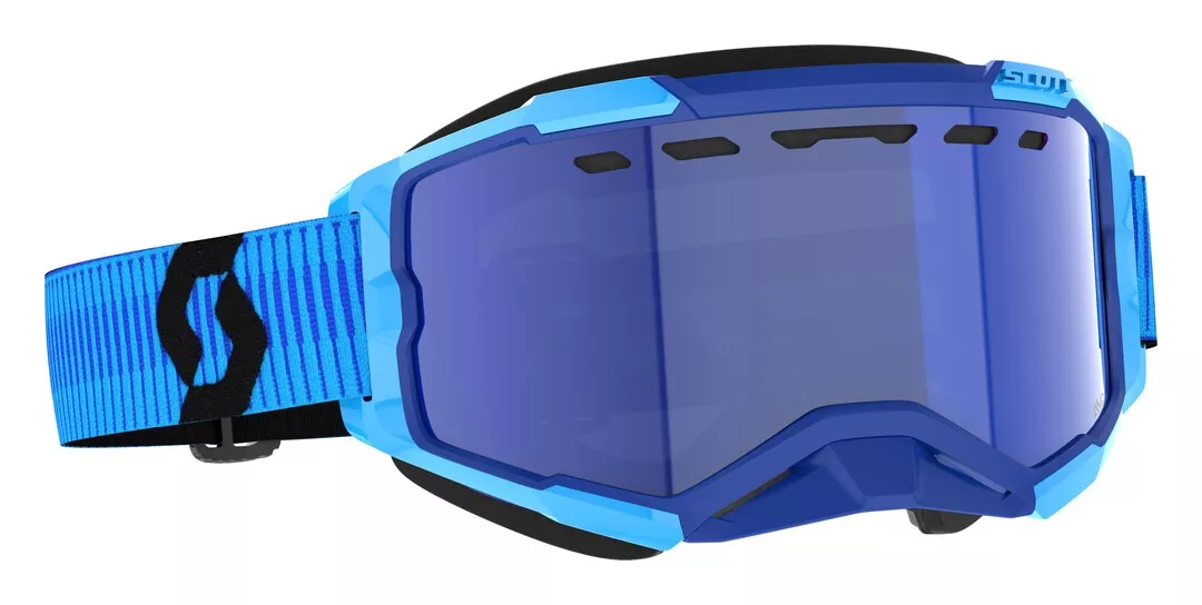 Scott Fury Snow Cross Goggles - Enhancer Chrome Lens