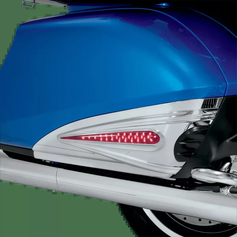Show Chrome LED Saddlebag Scuff Accents PR