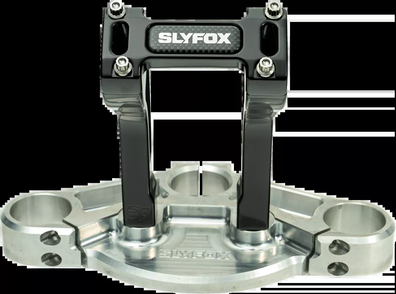Slyfox 6" Black 1-1/8" Clamping Pullback Handlebar Riser Kit for Harley Davidson