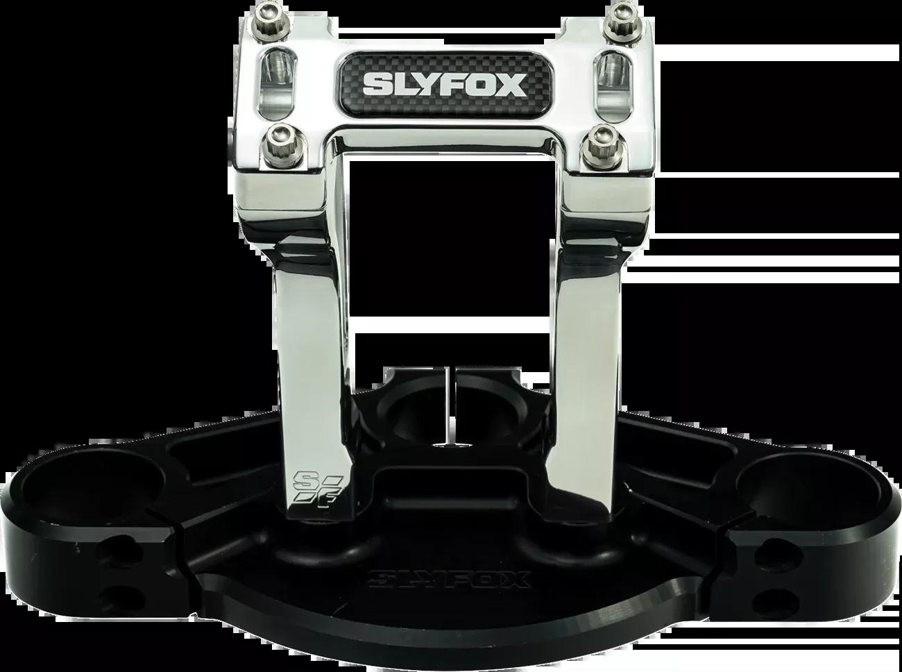 Slyfox 6" Raw 1-1/8" Clamping Pullback Handlebar Riser Kit for Harley Davidson