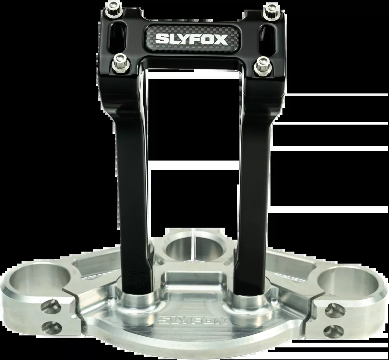 Slyfox 8" Black 1-1/8" Clamping Pullback Handlebar Riser Kit for Harley Davidson
