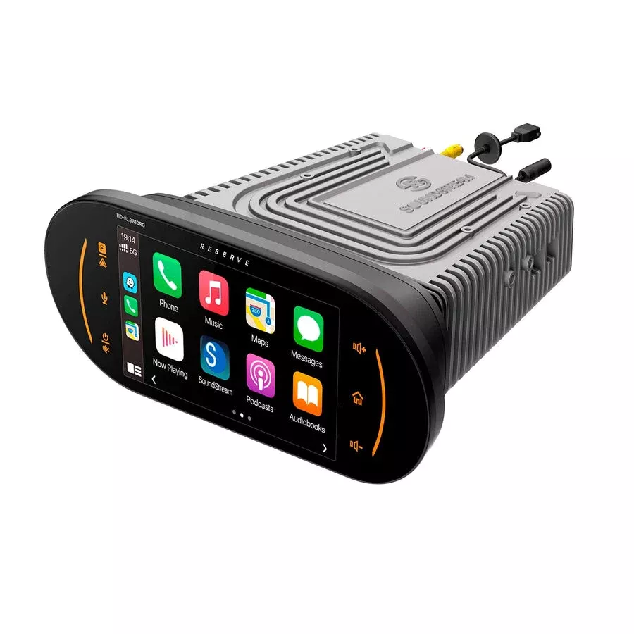 Soundstream HDHU.9813RG Stereo Headunit with Apple CarPlay & Android for 1998-2013 Harley Davidson Road Glide