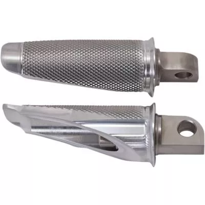 Speed Merchant Male Mount Footpegs, Raw Machine