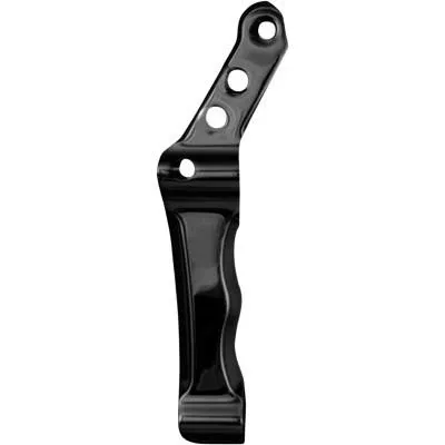 Speed Merchant Radial Front Brake Caliper Mounts, Black Left Side, Fits 00-19 models (except XG500/XG750 and narrow glide spoked wheels) 13″