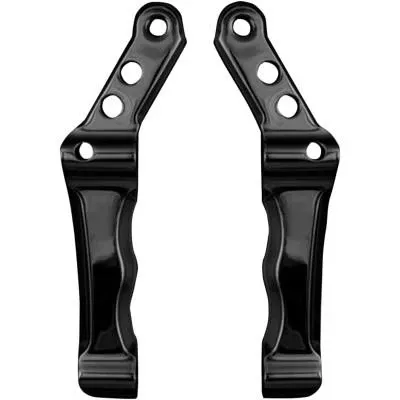 Speed Merchant Radial Front Brake Caliper Mounts, Black Pair, Fits 00-19 models (except XG500/XG750 and narrow glide spoked wheels) 13″