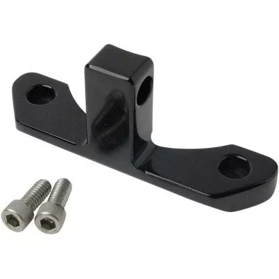 Speed Merchant SM-075HBBLK Black Headlight Mount Bracket Harley Fat Bob M8 18-Up