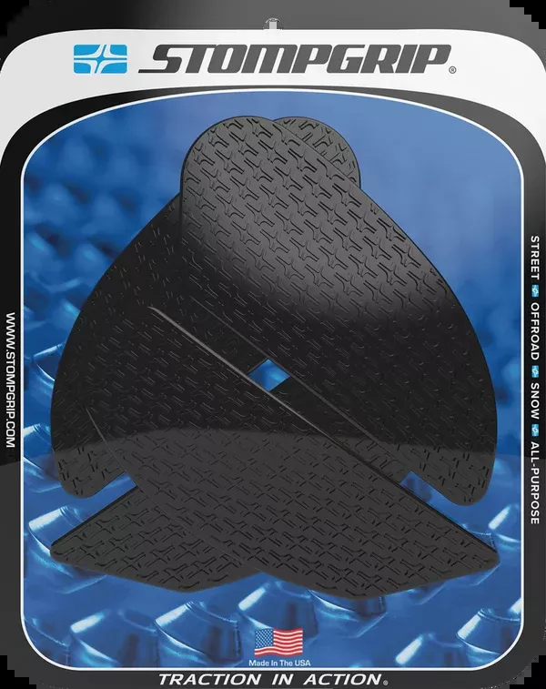 StompGrip Tank Grips – Icon – Black – Kawasaki – Ninja ’18-’25