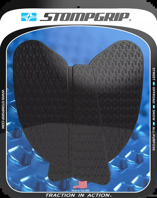 StompGrip Tank Grips – Icon – Black – Kawasaki – Z ’21-’25