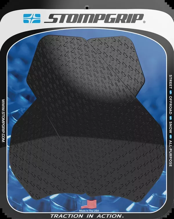 StompGrip Tank Grips – Icon – Black – Suzuki – GS ’11-’25