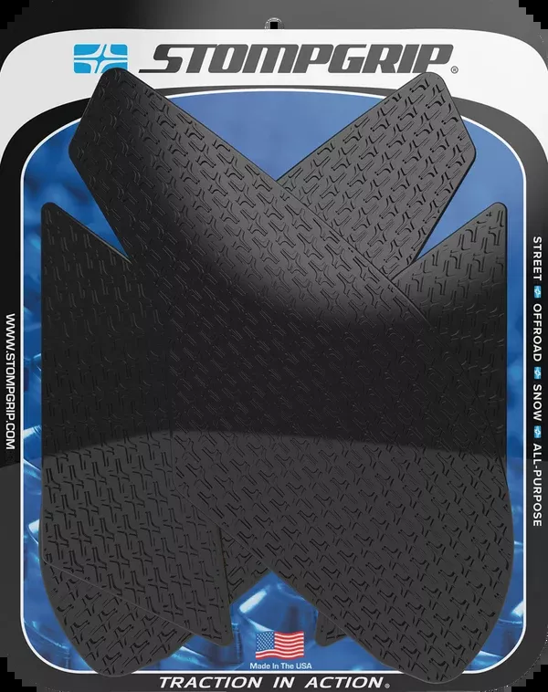 StompGrip Tank Grips – Icon – Black – Suzuki – SV ’16-’25