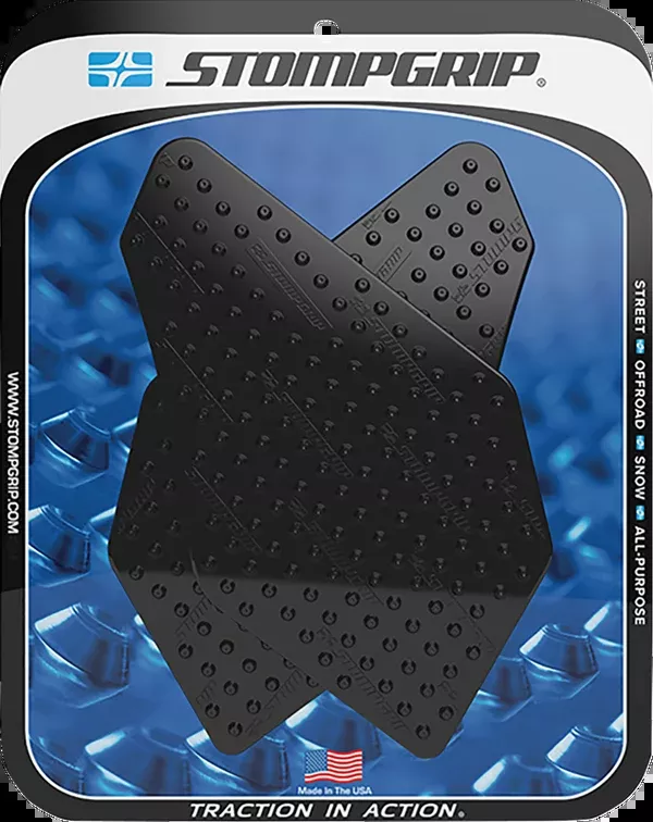 StompGrip Tank Grips – Volcano – Black – Kawasaki – Versys ’17-’25
