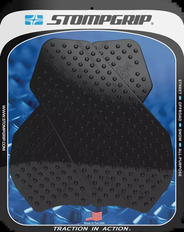 StompGrip Tank Grips – Volcano – Black – Suzuki – GS ’11-’25