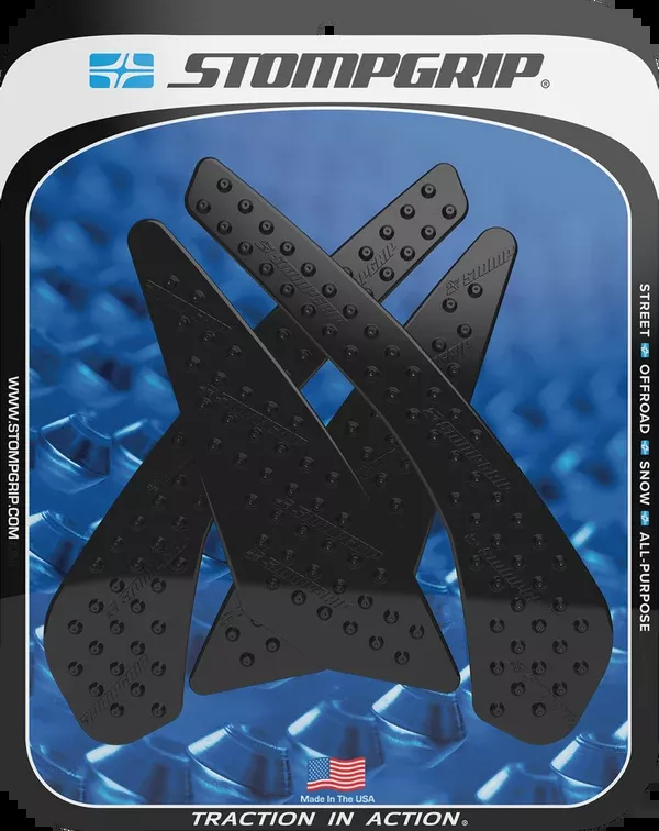StompGrip Tank Grips – Volcano – Black – Suzuki – GS ’18-’23