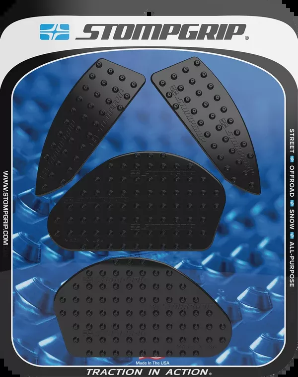 StompGrip Tank Grips – Volcano – Black – Yamaha – MT ’20-’25