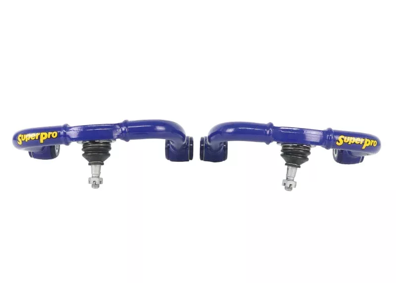 SuperPro Fixed Offset Upper Control Arm Set Camber/Caster Correction TRC6540 fits 2005-2026 Nissan Frontier / 2013-2019 Desert Runner / 2024 HARDBODY Edition / 2005-2010 LE / 2005-2008 Nismo Off-road / 2009-2026 Pro-4x / 2022-2026 Pro-x / 2011-2026 S